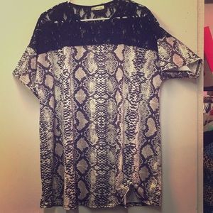 Snakeskin  top